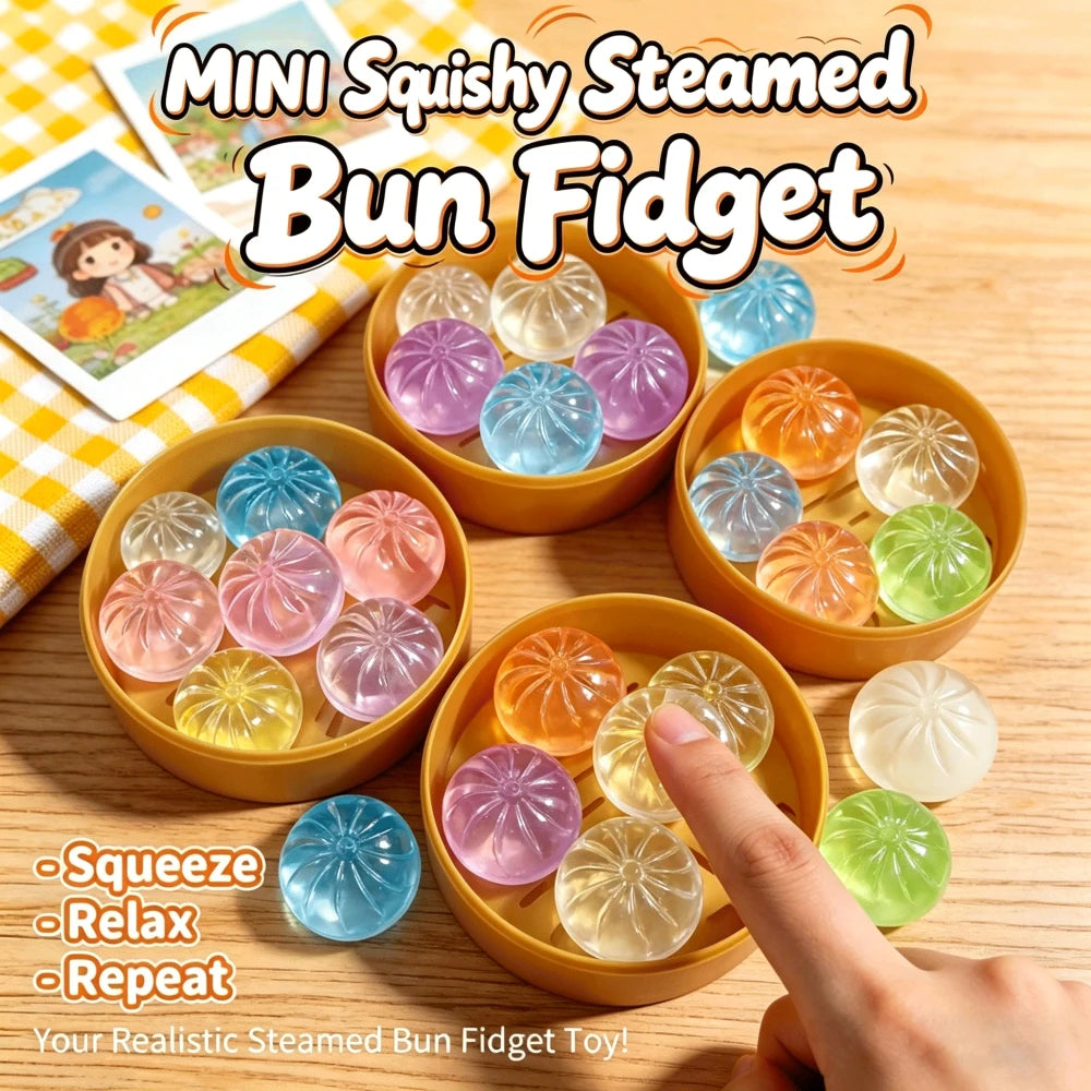 Mini Glitter Dumpling Stress Relief Toy